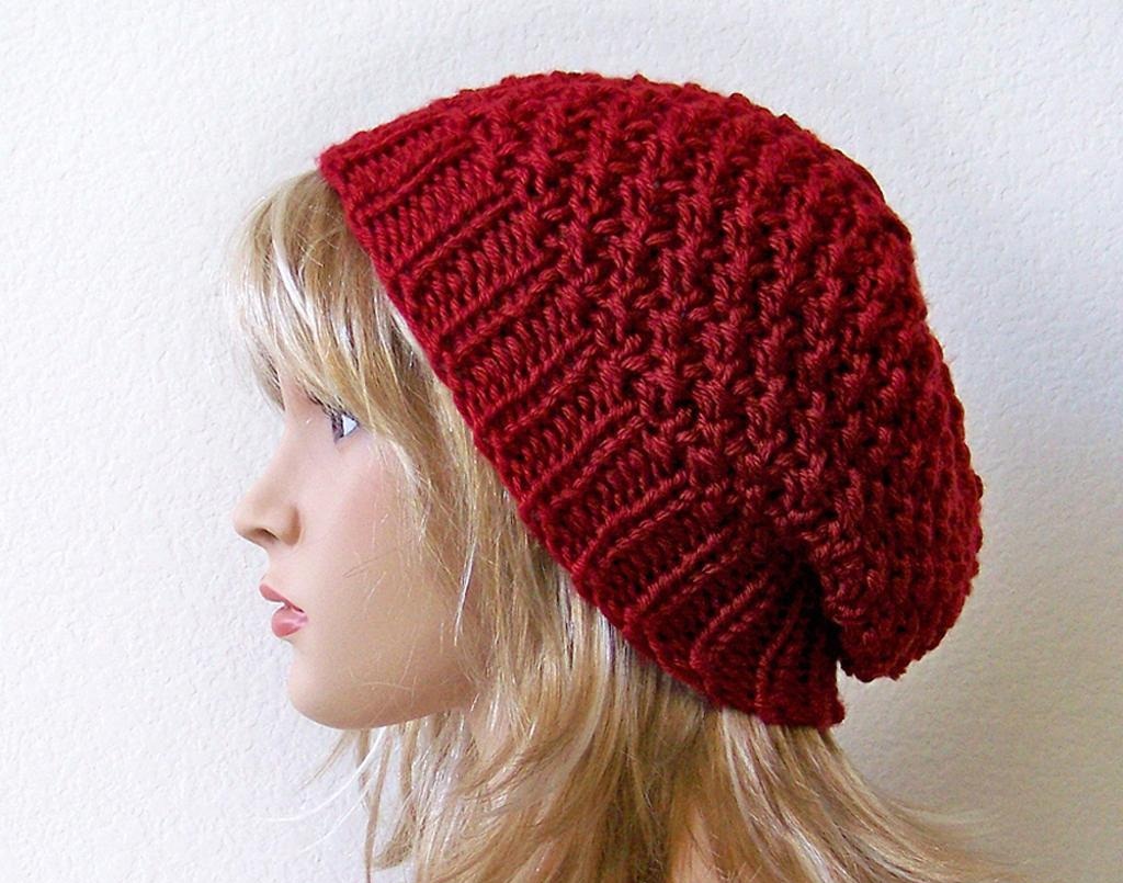 Slouchy hat pattern free knit